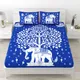 Blue__Jaipuri bedsheet